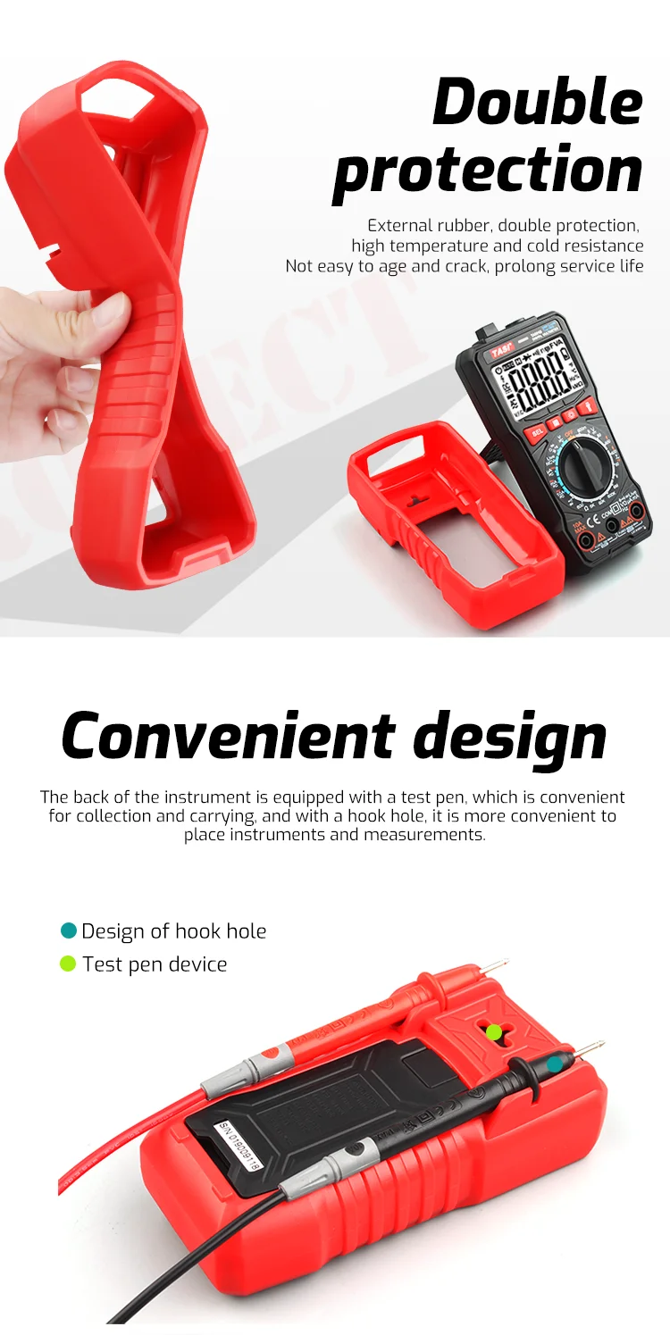 TASI Multimeter Pocket Digital Multimeter Tester TA801A