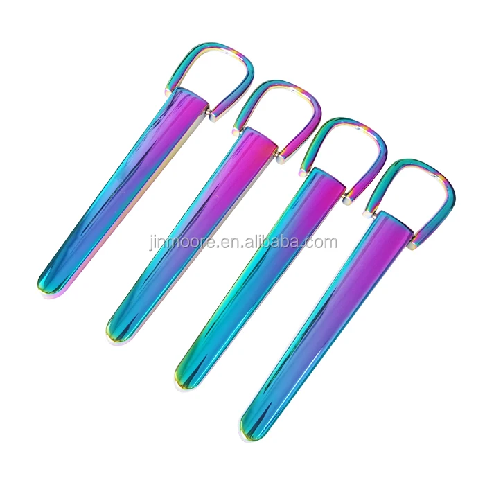 

Iridescent Rainbow HandBag Fittings Alloy Long Anchor Connector For Fabric Vinyl Wholesale, Gold;nickle;bronze;anti-brass;black nickle etc