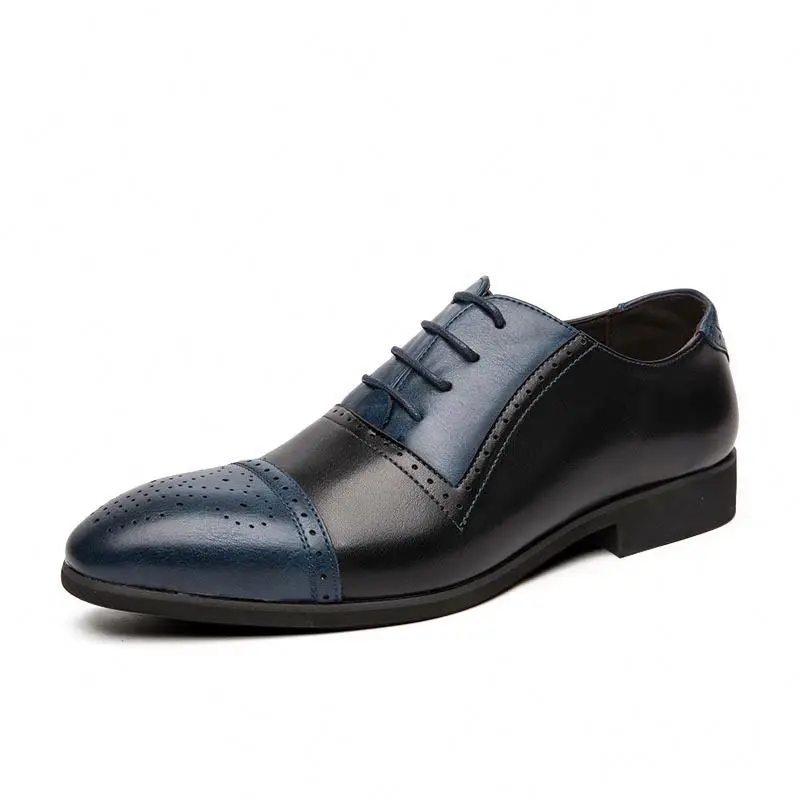 

Good quality fashion style genuine leather men dress shoes, Black brown