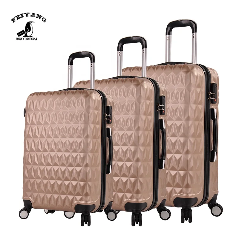 

Hard plastic suitcases set 3pcs soft 4 wheel suitcase