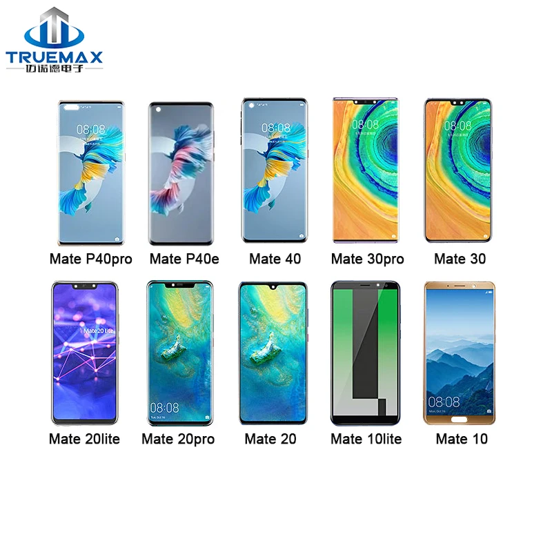 

for Huawei Mate X X2 XS 8 9 Pro 10 Lite 20 4G 5G 30 30E 40 Pro+ 40E 50 Replacement Original Lcd Touch Screen Display With Frame