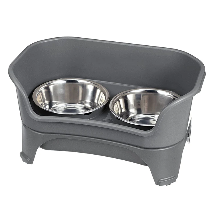 

Neater Feeder Deluxe with Leg Extensions Raised Dog Bowl Stand 2 Dog Food Bowls for Food and Water