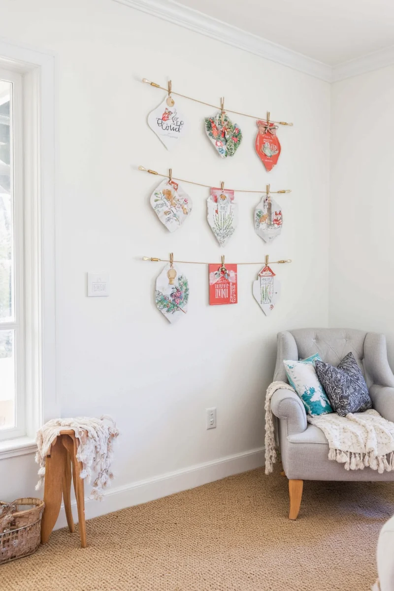 Canvas print with 'Peace & Joy' message