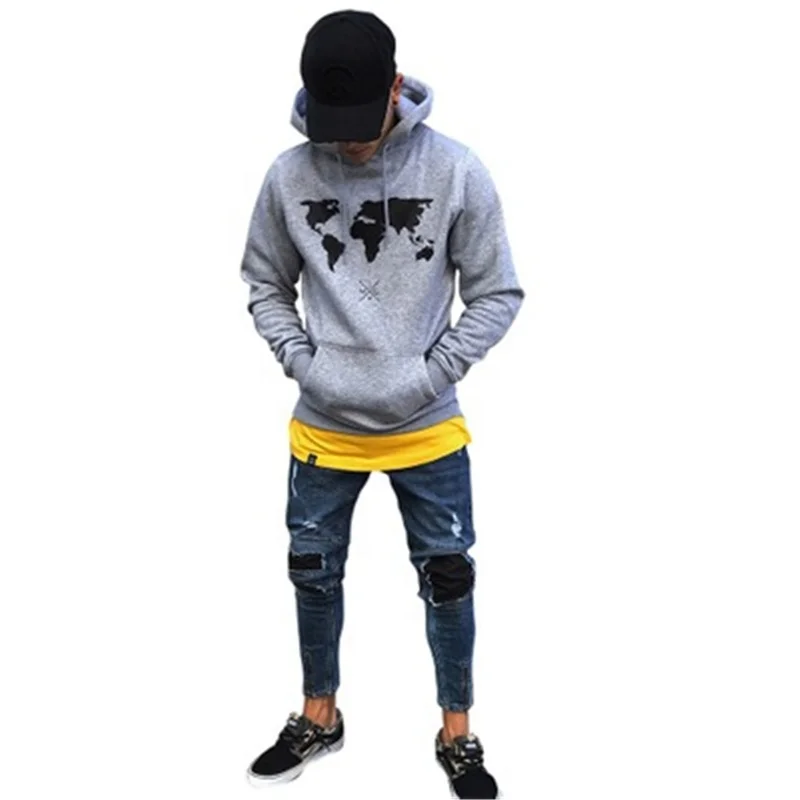

Skinny Ripped Stretch Slim Fit Pants With Holes For Men, Deep blue