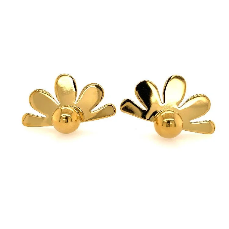 

Gold daisy earrings daisy flower summer hypoallergenic jewelry wholesale waterproof jewelry