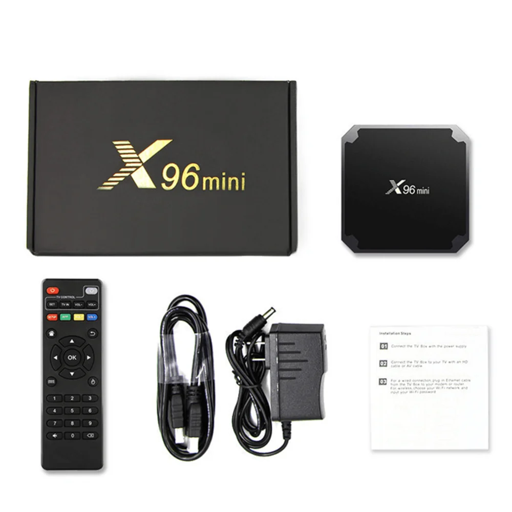 

Top seller UK US android tv boxes 2gb 16gb amlogic s905w x96 mini 1gb 8gb smart tv box 4k X96mini