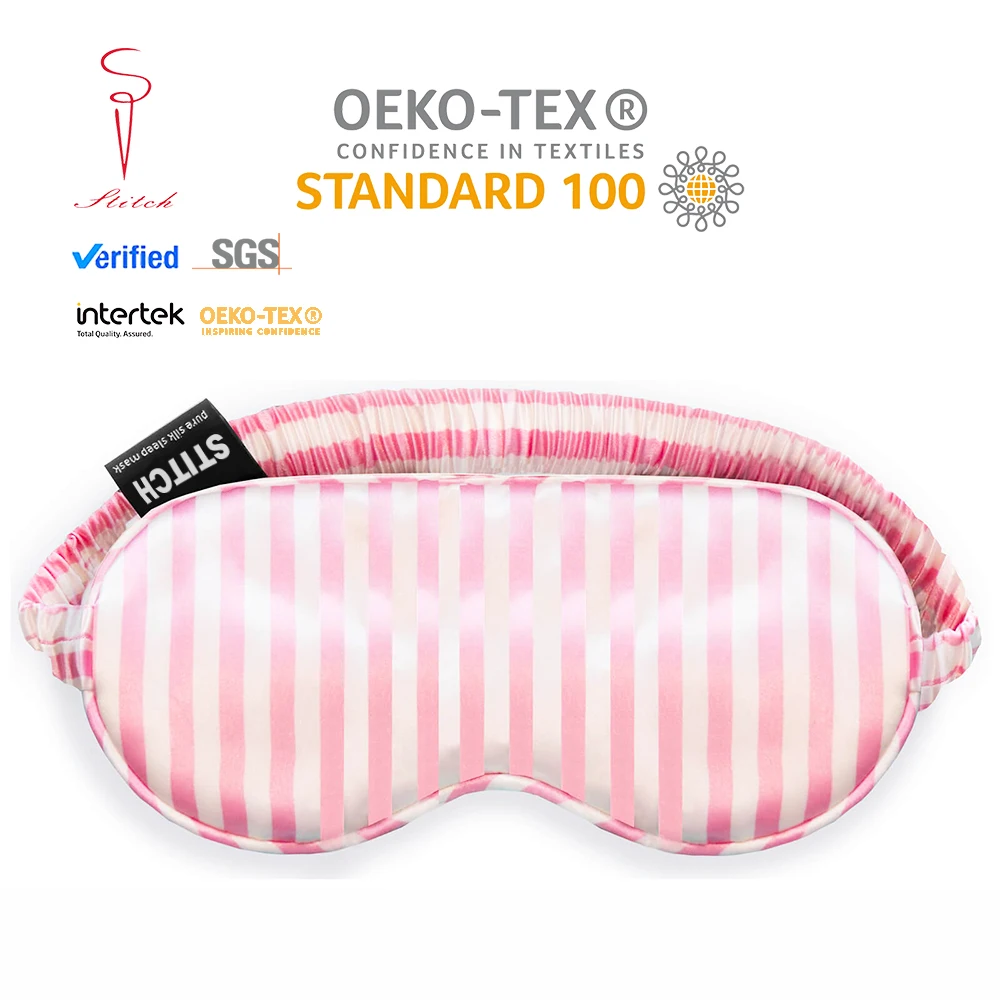 

Wholesale mulberry silk eye mask Free print pattern flexible with pricing, Custom