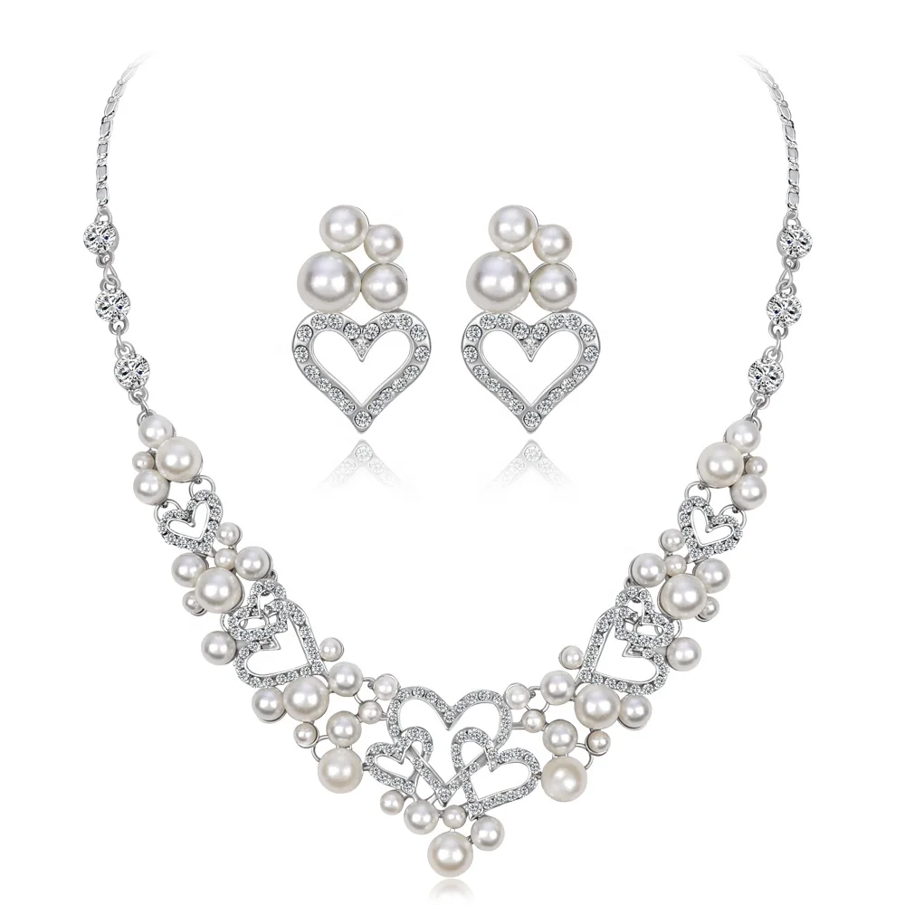 

Fashion Exquisite Hot Sale Popular Wedding Earrings Necklace Jewelry Set