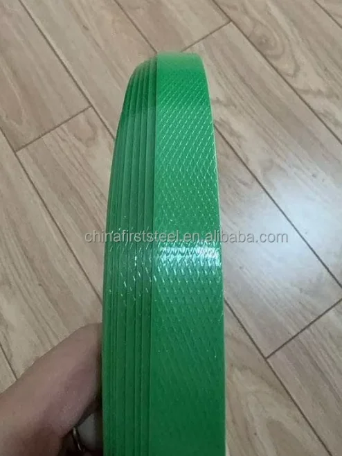 OEM Custom Printed Manual PET Strapping Belt 13mm 16mm 19mm High Tensile Force Smooth Embossed Brand Logo