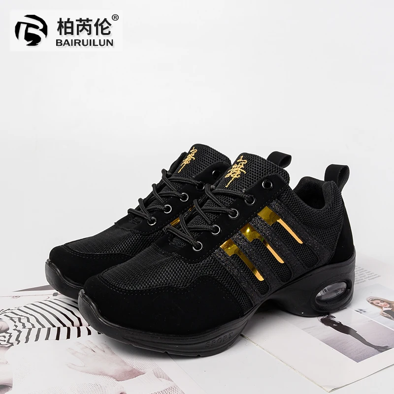 

Wanita Desain Baru Fashion Sepatu Dansa Bernapas Mesh Sepatu Olahraga Sepatu Kasual wanita, 2 colors