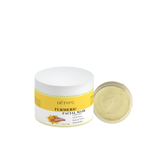 

Hot new products in 2020 skin care soft cleaning Whitening facial mud turmeric clay, Yellow