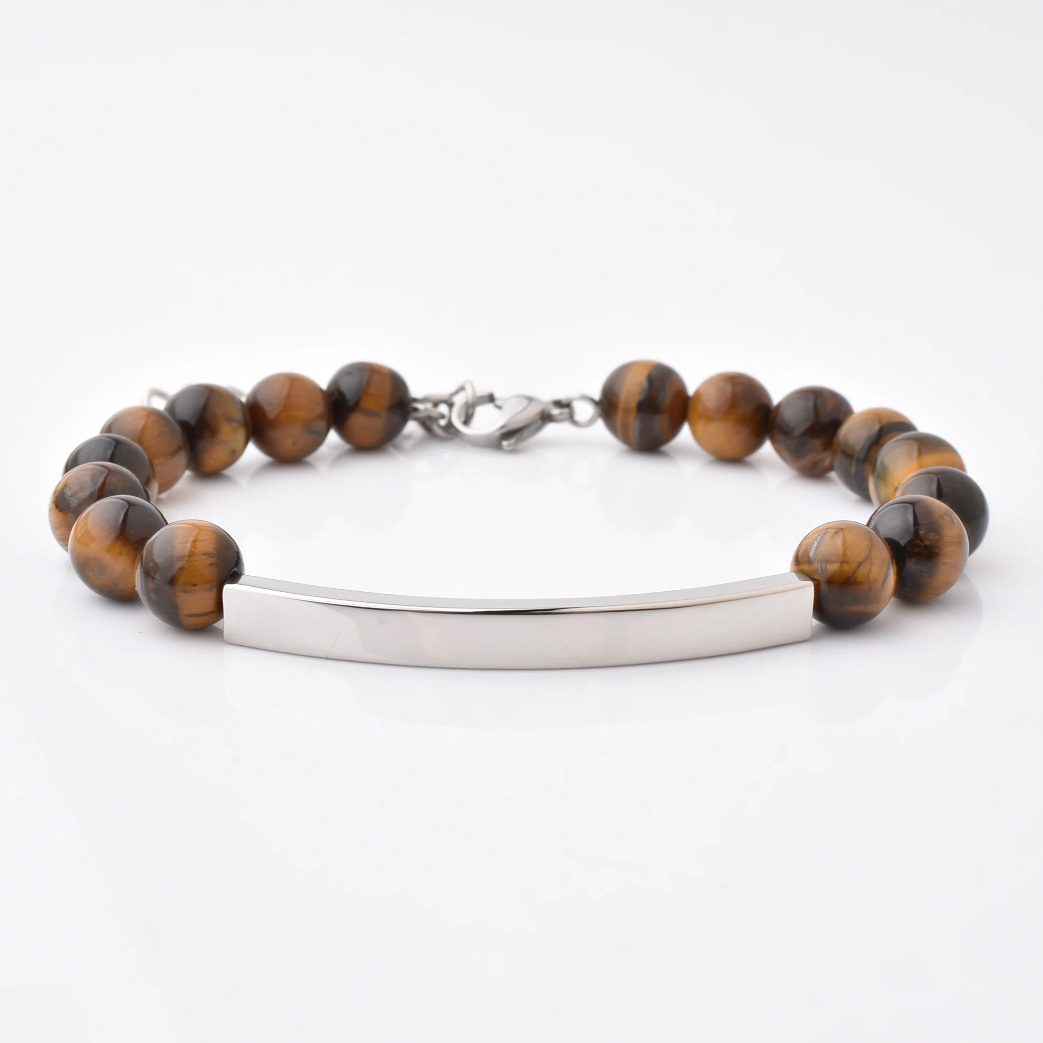 

Best Selling Products Exquisite Jewelry Custom Logo Men Tiger Eye Bead Bracelets