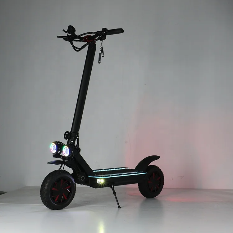 

Adult DIY Cool 10 inch Dual motor Two-wheel Electric Scooter 2000W 52v