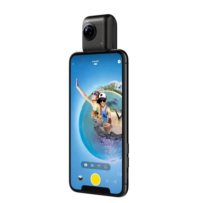 

Free shipping New 2021 Insta360 Nano S 4K 360 VR Video Panoramic Camera 20MP photos for iphone X XS XR for iPhone 7 8 6 series