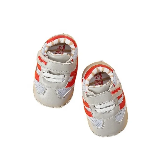 

Spring and Autumn Baby Toddler Shoes Soft Sole Non-slip 9-15 Months Baby Children's Shoes Wholesale, Blue,grey,pink