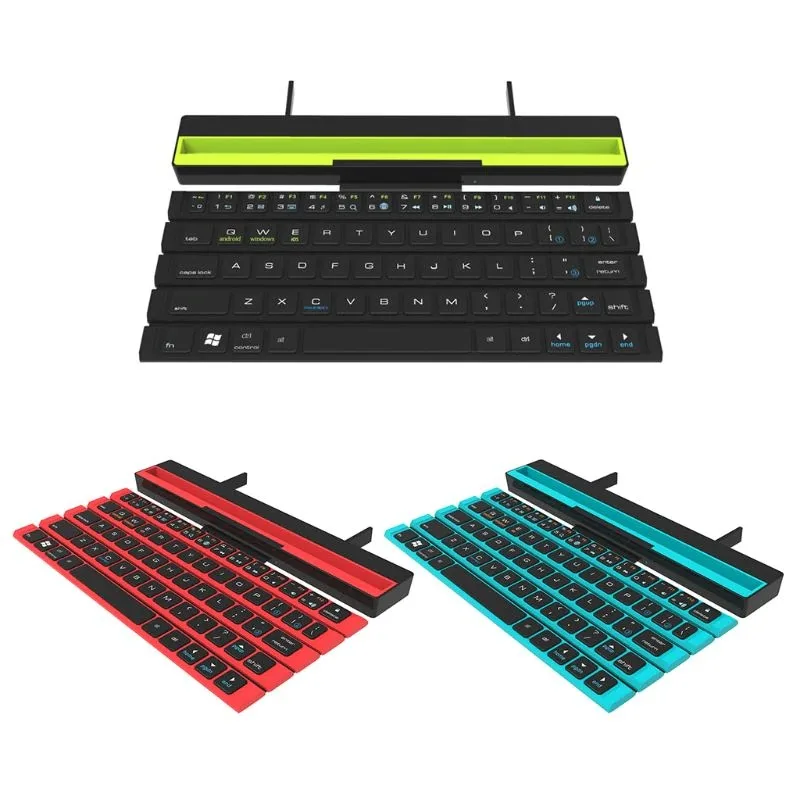 

Mini Pocket 3 Channels Magnetic Switch 64 Keys Teclado para Celular Inalambricos Roll Up Rollable Keyboard