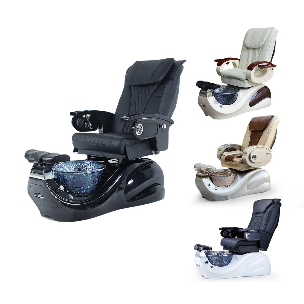 

Luxury Modern Beauty Nail Salon Furniture Electric Whirlpool Pipeless Foot Spa Massage Manicure Pedicure Chair, Customer request