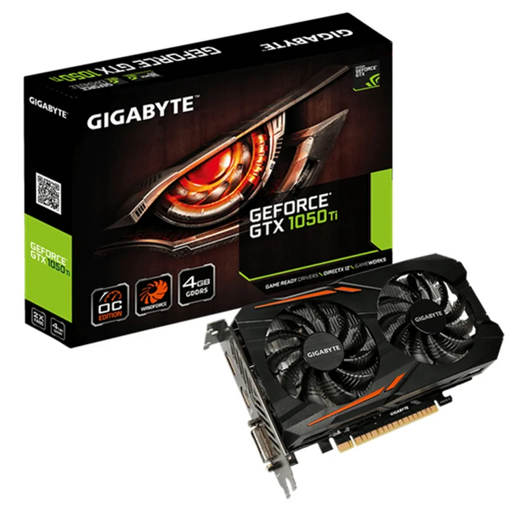 

GIGABYTE GeForce GTX 1050Ti OC 1316-1430MHz/7008MHz 4G/128bit gaming graphics card