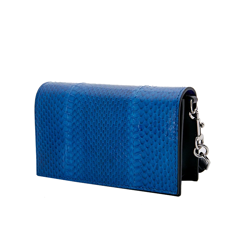 

luxury exquisite fashion ladies one-shoulder snakeskin bag trendy underarm bag for women, Blue
