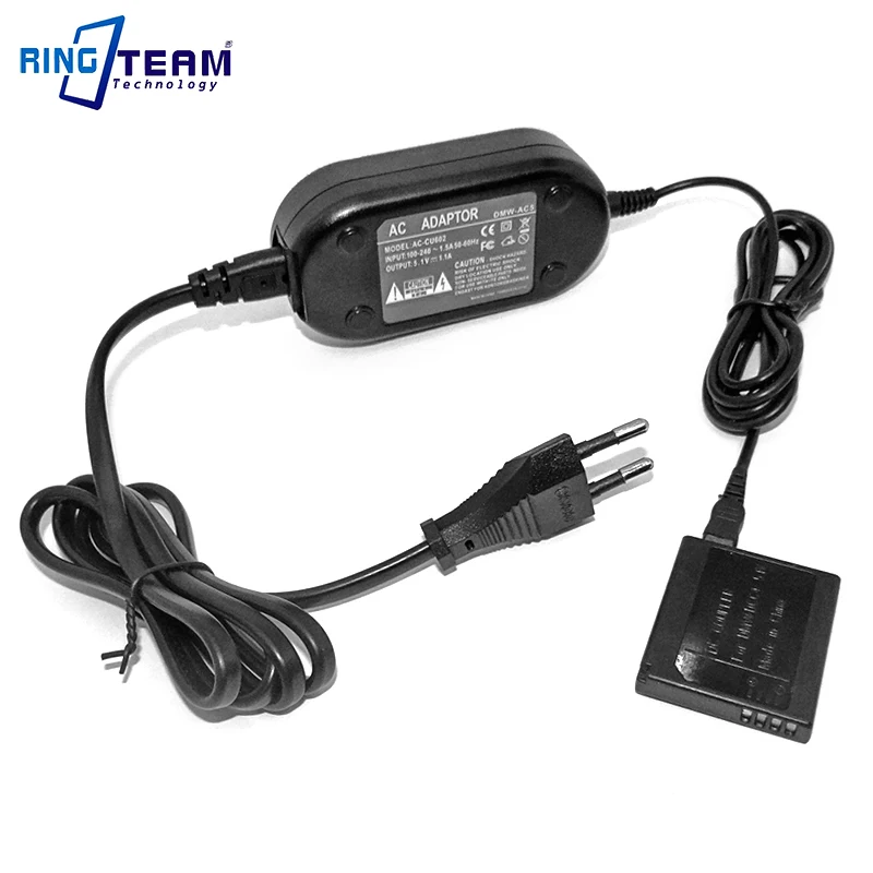 AC Adapter DMW-AC5 with DMW-DCC4 Dummy Battery for DMC-FS25 FS30 FS33 FS4 FS6 FS7 FS8 FS42 FS62 FX40 FX48 FX60 Cameras manufacture