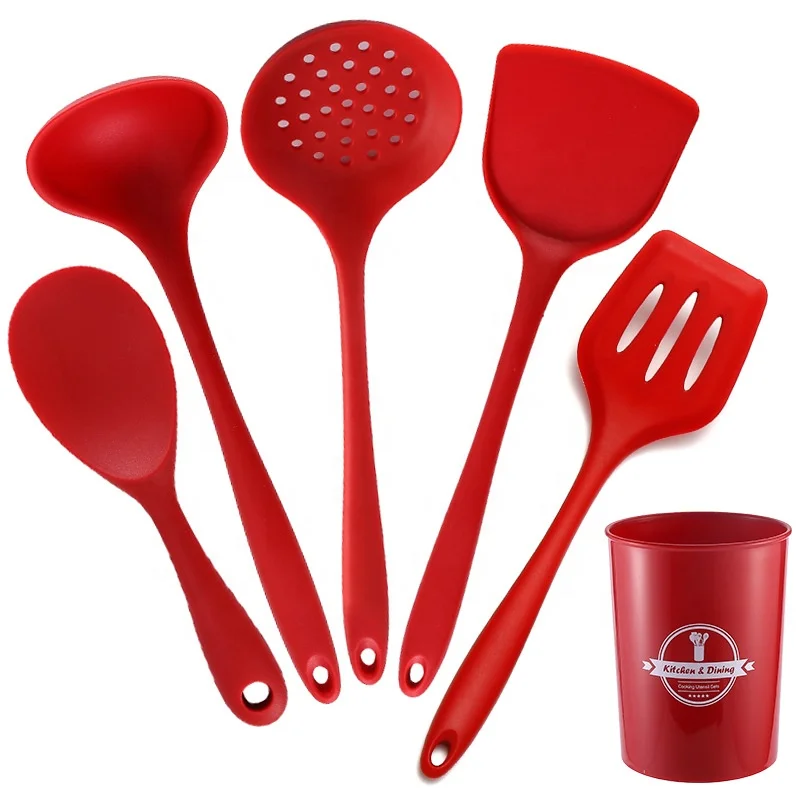 

Home and Kitchen Accessories 5 Piece Baking Cooking Tools Silicone Kitchen Utensils Set cookware set, Customized color