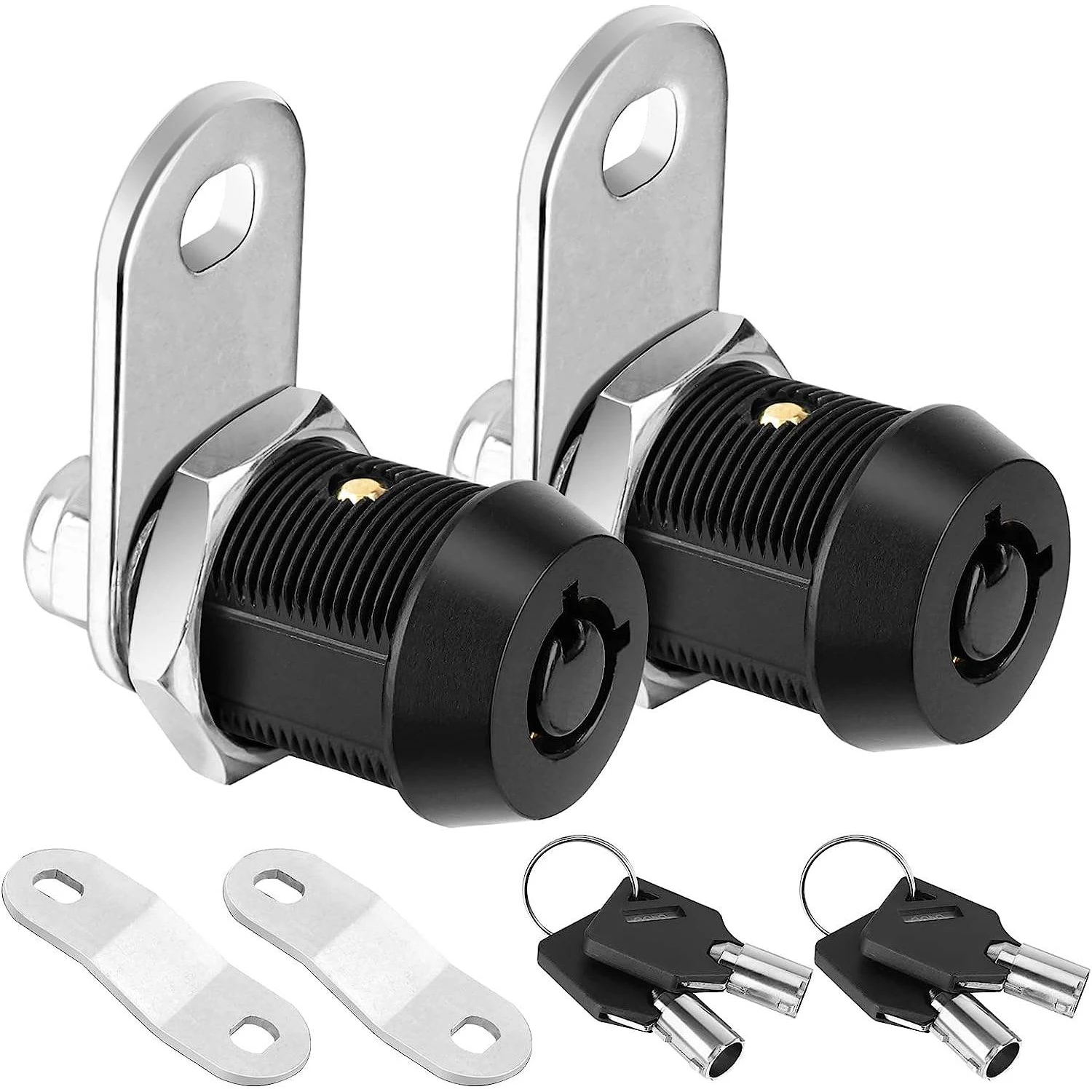 

High Quality 5/8 Inch Cabinet Lock with Keys Black Tubular Cam Lock for RV Compartment Storage Locks