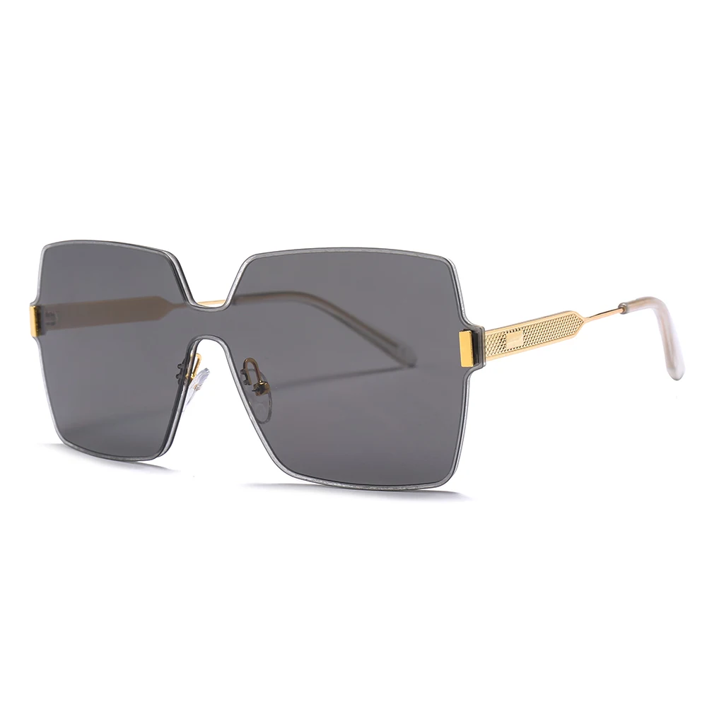 

European and American retro fashion supermodel show the smae candy color big box integrated sunglasses 23002, Picture colors