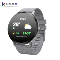 

KarenM full round screen smartwatch with heart rate blood pressure weather forecast bracelet IP67 waterproof V11 smart watch