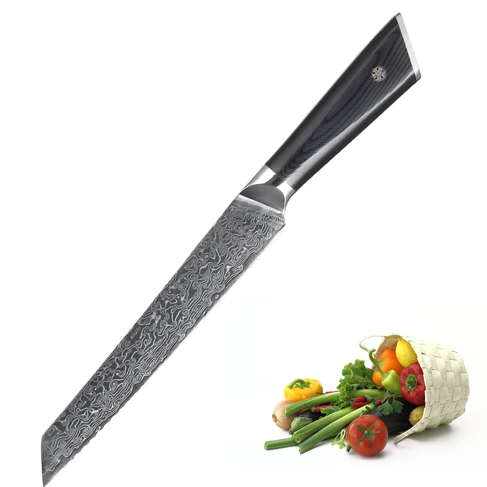 

High End VG-10 Carbon Steel OEM 20CM Bread Knife