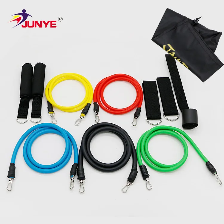 Hot Sale 11 Pcs Resistance Bands Stackable Exercise Bands Exercise