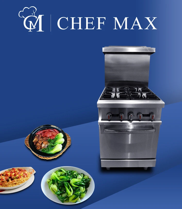 Chefmax Vertical Multi Burner Stainless Steel Etl Gas Range Cooking Pot