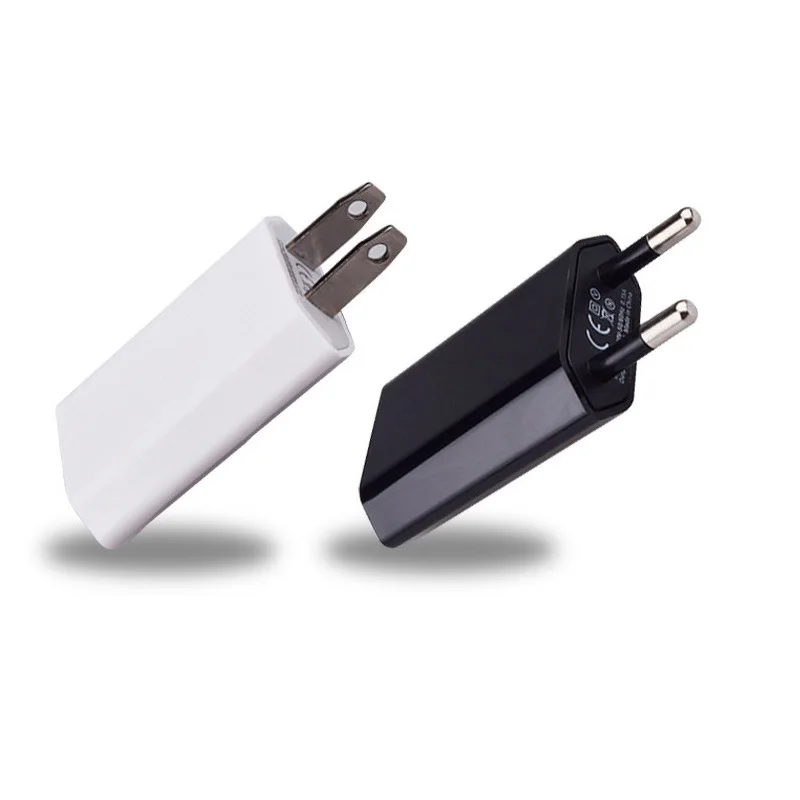 

Durable 5V 1A Single USB EU Wall Chargers Mini Portable 5W Phone Charger Adapter For Travel Use Charging, White /black