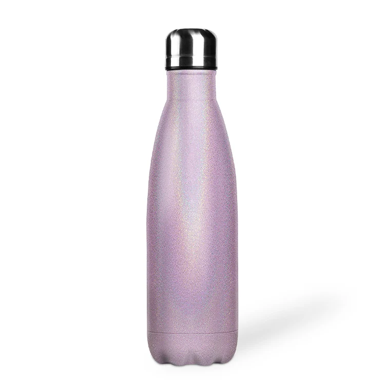 

Custom logo and color 12oz double wall vacuum insulated Cola shape cold water bottle outdoor stainless steel cold water flasks, Customized color