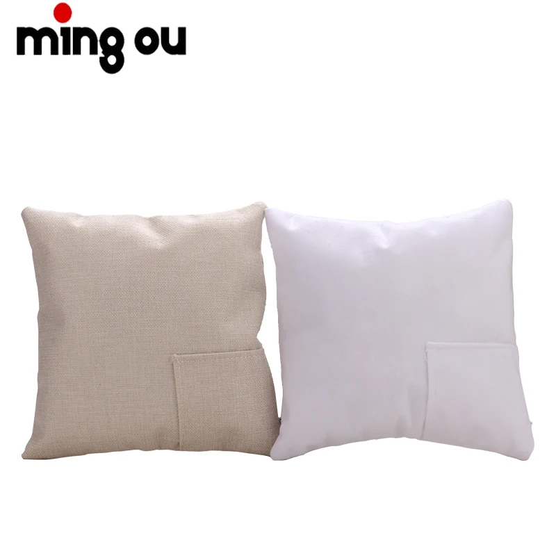 

Sublimation Blanks Tooth Fairy Short Plush Pillow Case with a Pocket Pillow Cover