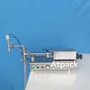 Atpack high-accuracy semi-automatic Personalized Double wall Crystal Water sublimation Bottle filling machine with CE GMP