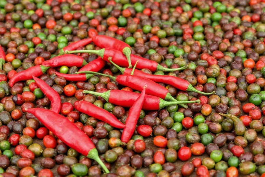 Hand grinding fresh black peppercorns into a bowl