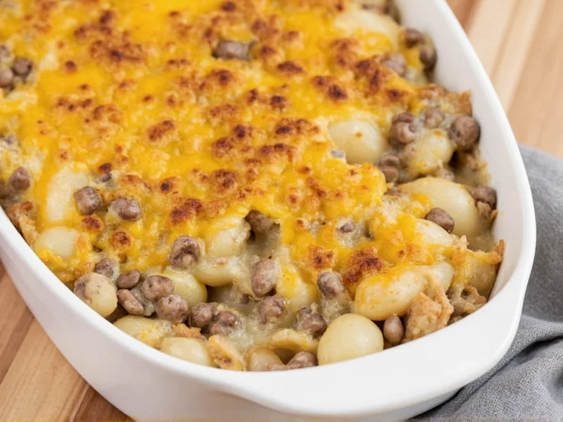 Hamburger Potato Casserole with Cream of Mushroom Soup Recipe
