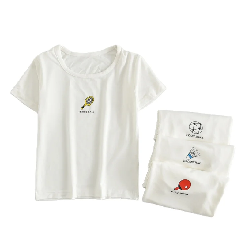 

Elastic sports printed summer children's top