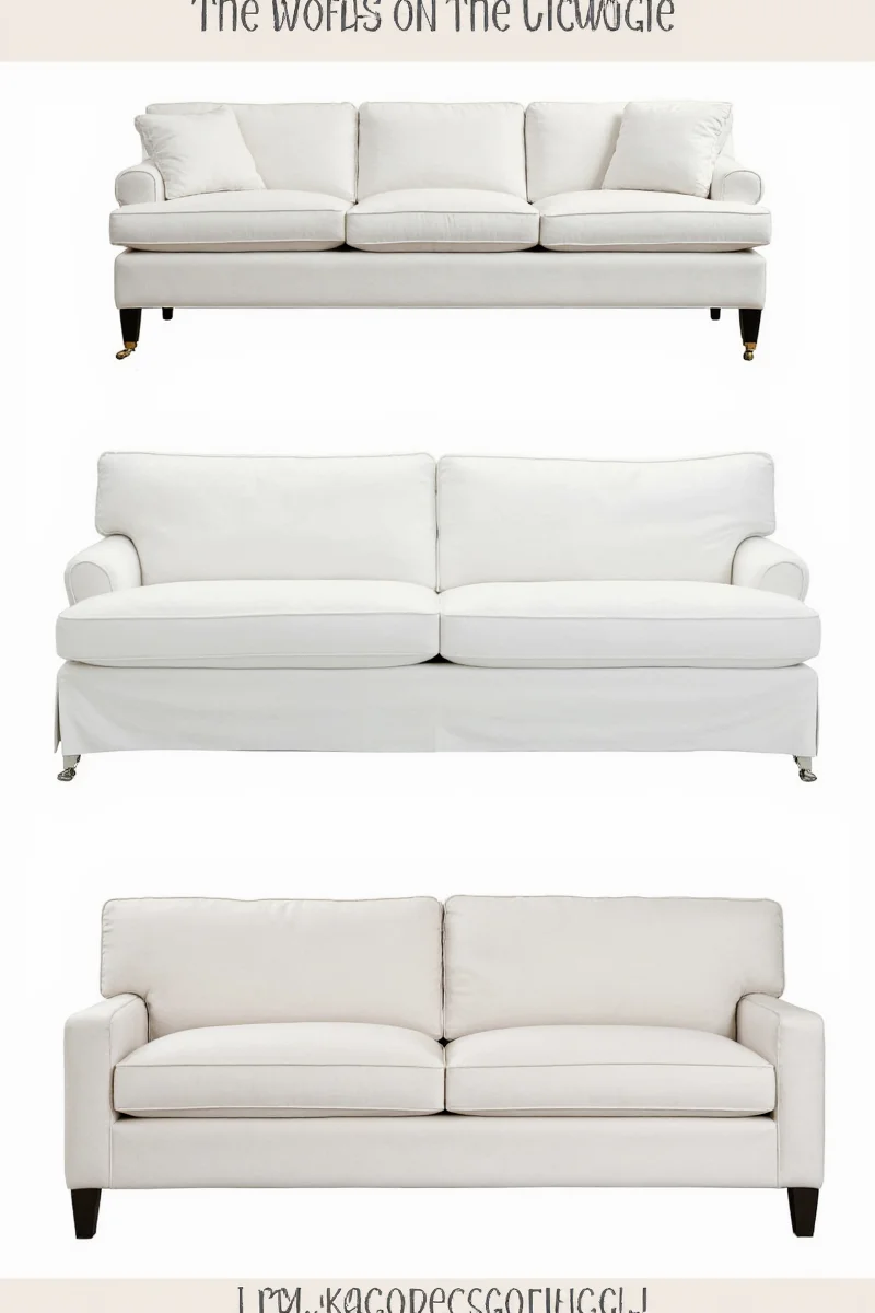 Happy family lounging on white sofa and loveseat