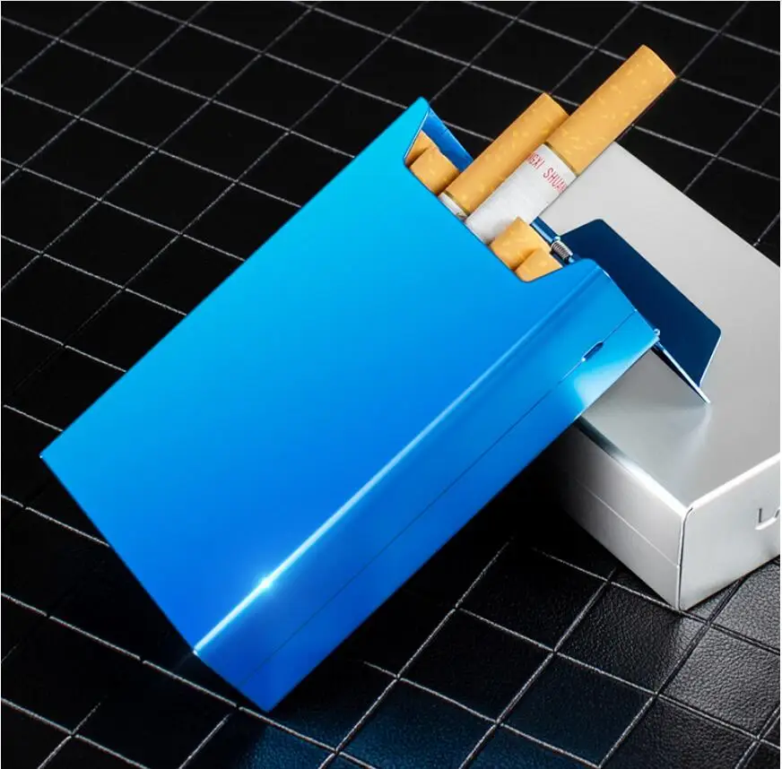 

Wholesale Portable Mini Metal Smoking Box Aluminum Cigarette Case Smoking Accessories, Pictures