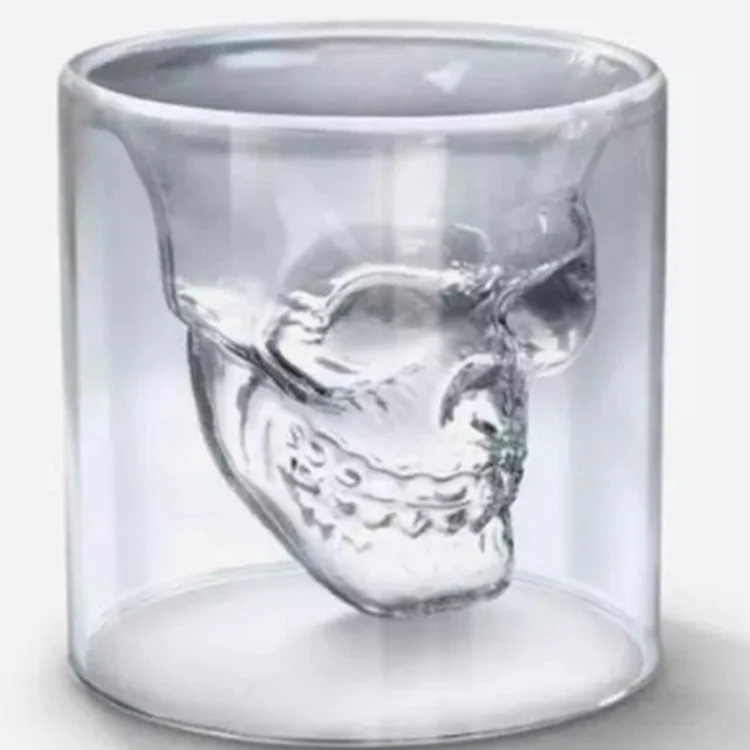 

25ml/75ml/150ml/250ml Creative Crystal Double Wall Shot Beer whisky Glass Cup Double Sall Shot Cup