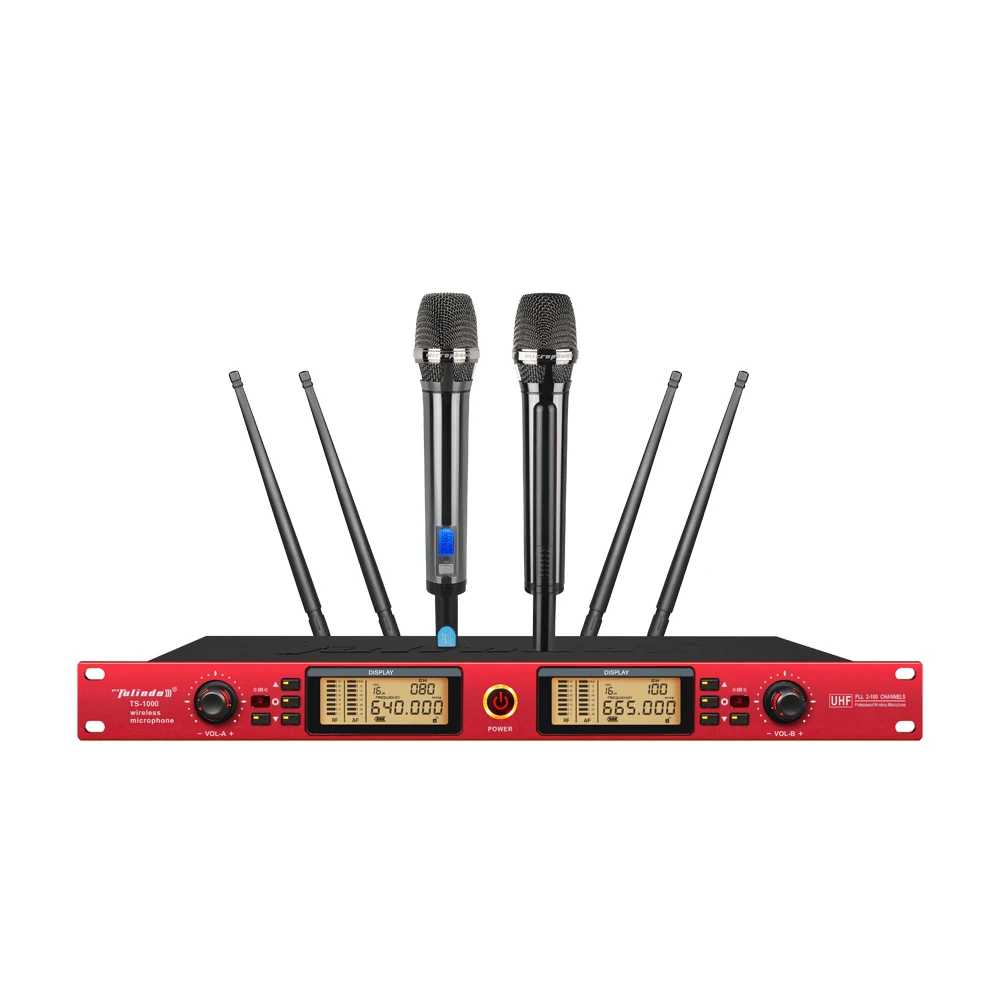 

1000 meters long range wireless microphone true diversity microphone