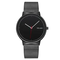 

WJ-8816 Fashion Three-Needle Alloy Mesh Belt Scale Watch Wholesale Fashionable And Simple Men's Alloy Quartz Wristwatches