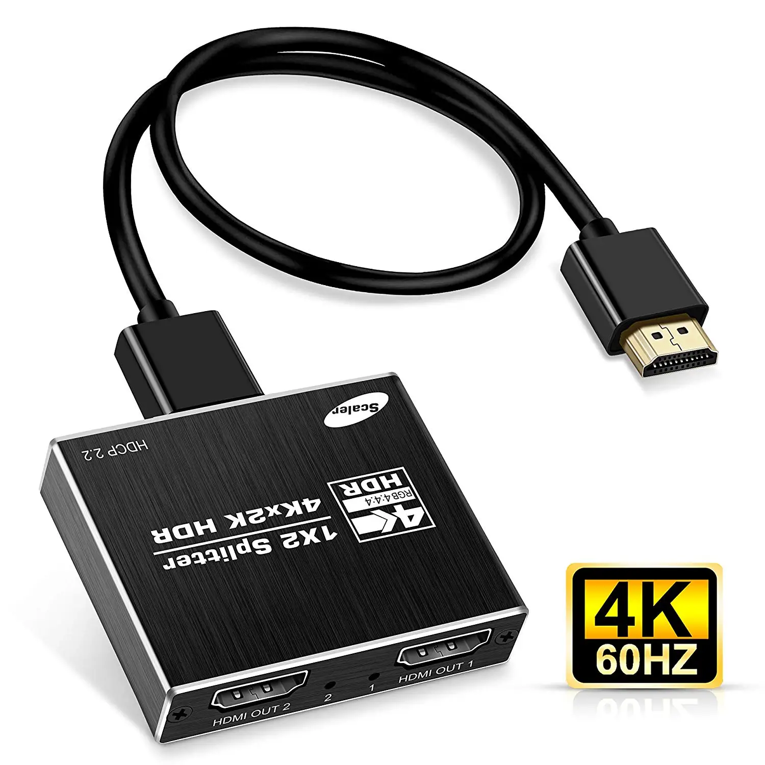 

1JustLink Latest Model 3D UHD 4kX2K 1.4V mini HDMI Splitter 1x4 1input 4 output splitter Amplifier with 5v1A power