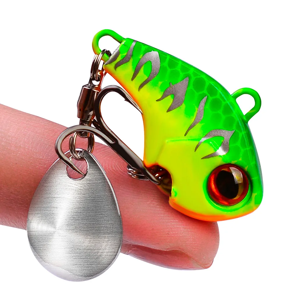 

Rotating Metal VIB Vibration Bait Spinner Spoon Fishing Lures 6g/10g/15g/21g/28g Jigs Trout Winter Fishing Hard Baits Pesca, 5 colors