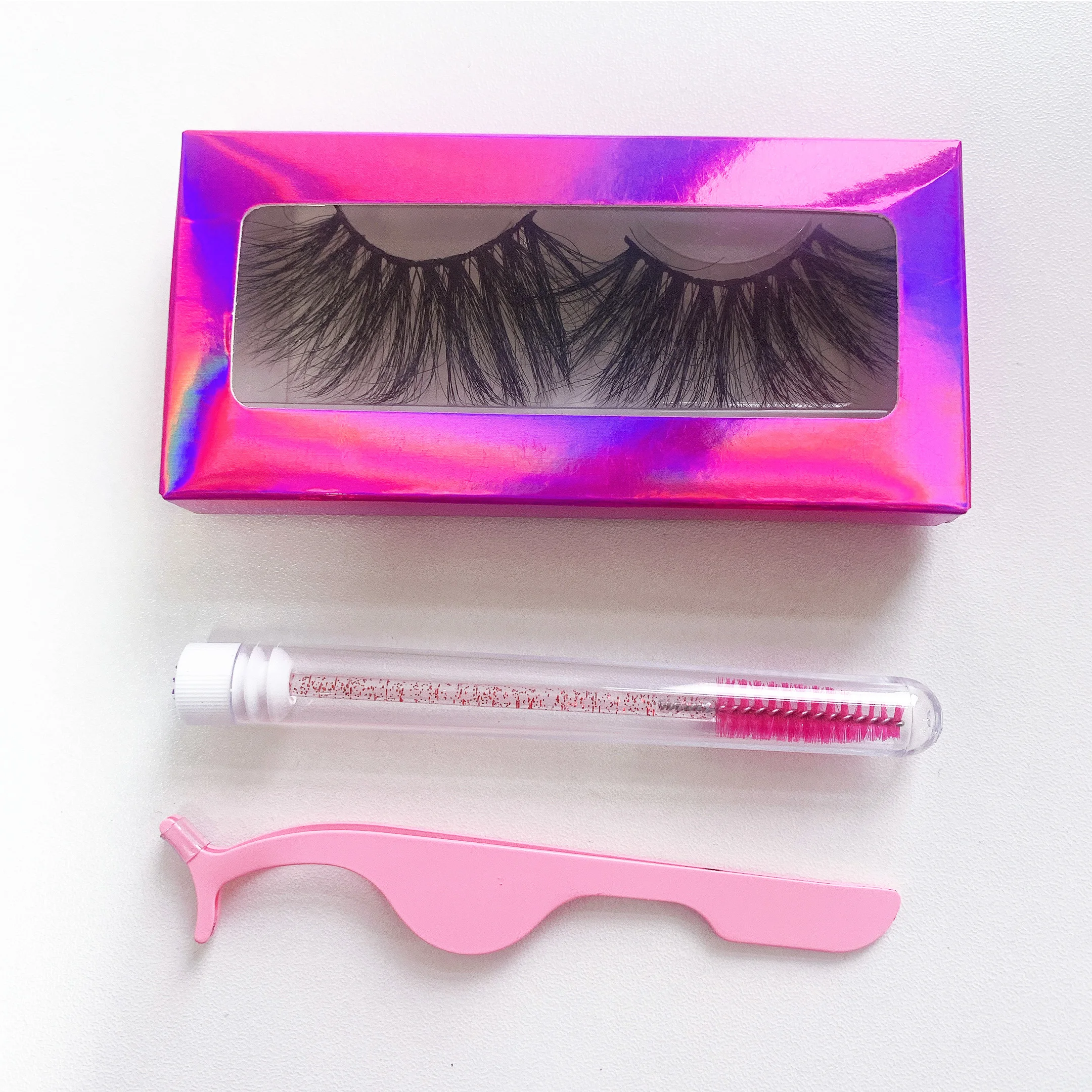 

China High Quality 6D Strip Mink Eyelashes Make Your Own Logo Mink Eyelash With Custom Packaging lashes3d wholesale vendor 25mm, Black color