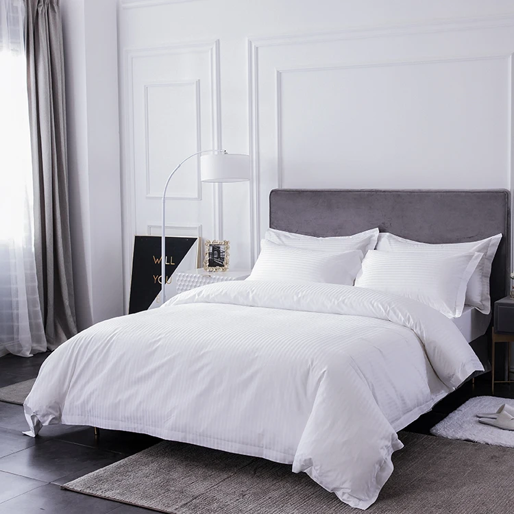 
Easton Hotel supplies customizable high quality 100% cotton hotel bedding sets comforter bedsheets bedding set 