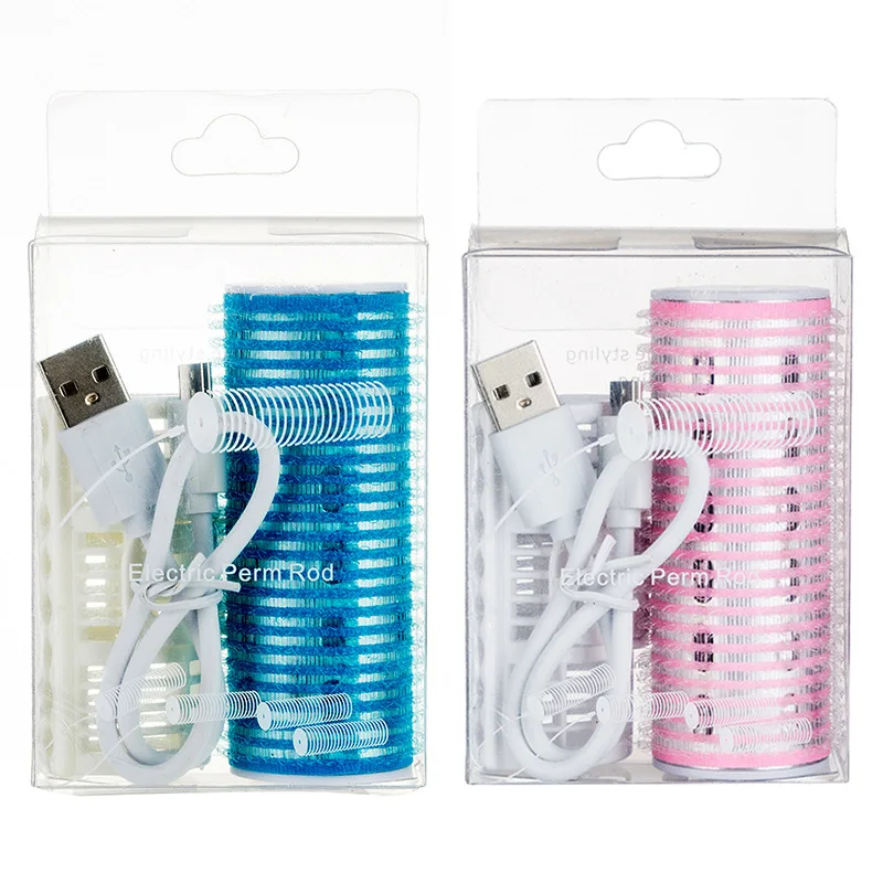 

Free sample WANMEI hair roller curling net red fluffy turned out buckle in temperament curling UBS charging heating Office