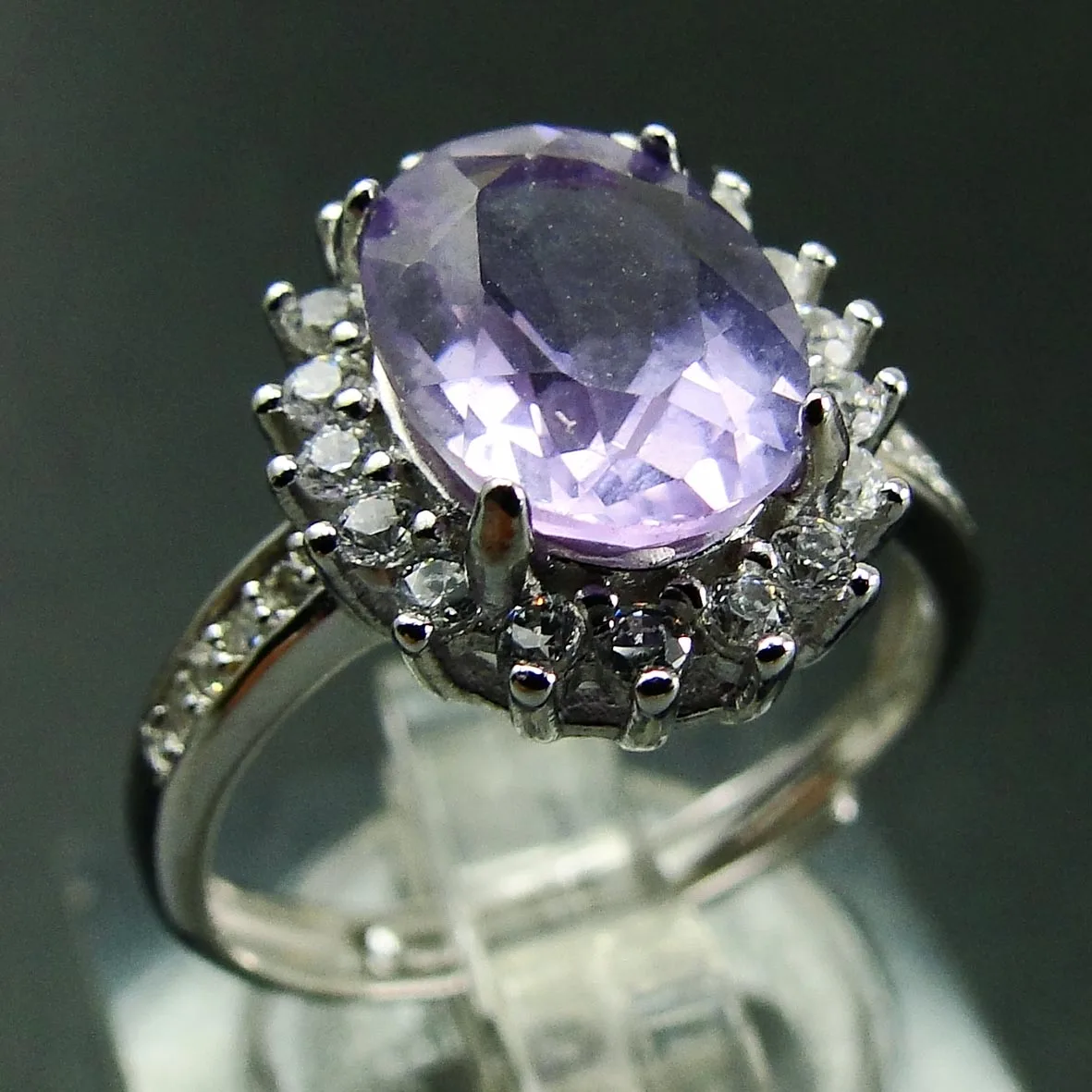 

Solid 925 Sterling Silver Purple Amethyst Solitaire Ring 925 Silver Birthstone Wholesale Jewelry, Blue