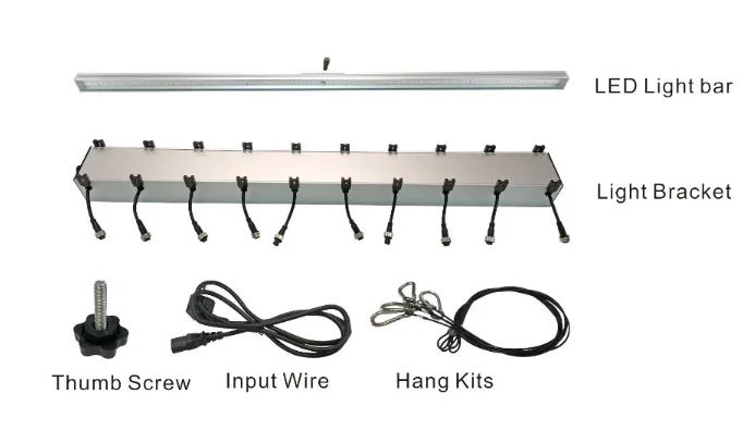 EcoSpeed Led Grow Light 400W 4Bars lm301h chips Inventronics Driver Hydroponics Full Spectrum Commercial planting